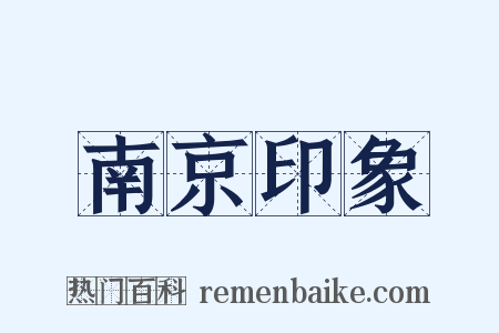 南京印象是什么意思的图片